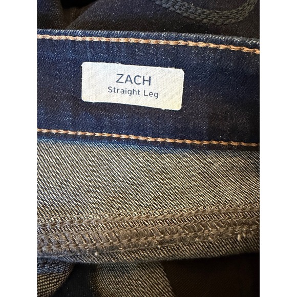 Mavi Zach Straight Leg Jeans Mens Dark Wash Indigo Stretch Denim Pants - Picture 3 of 5